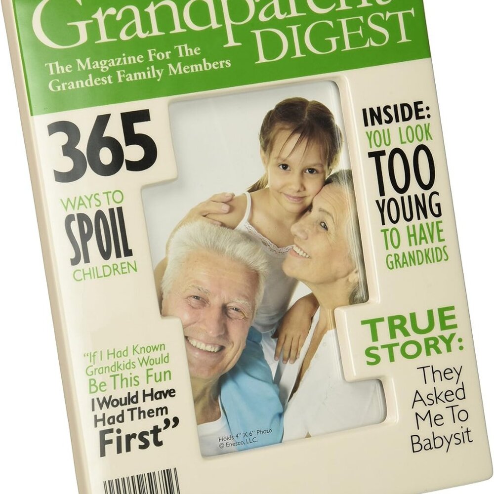 Enesco Really Great News Grandparents Digest Magazine Frame